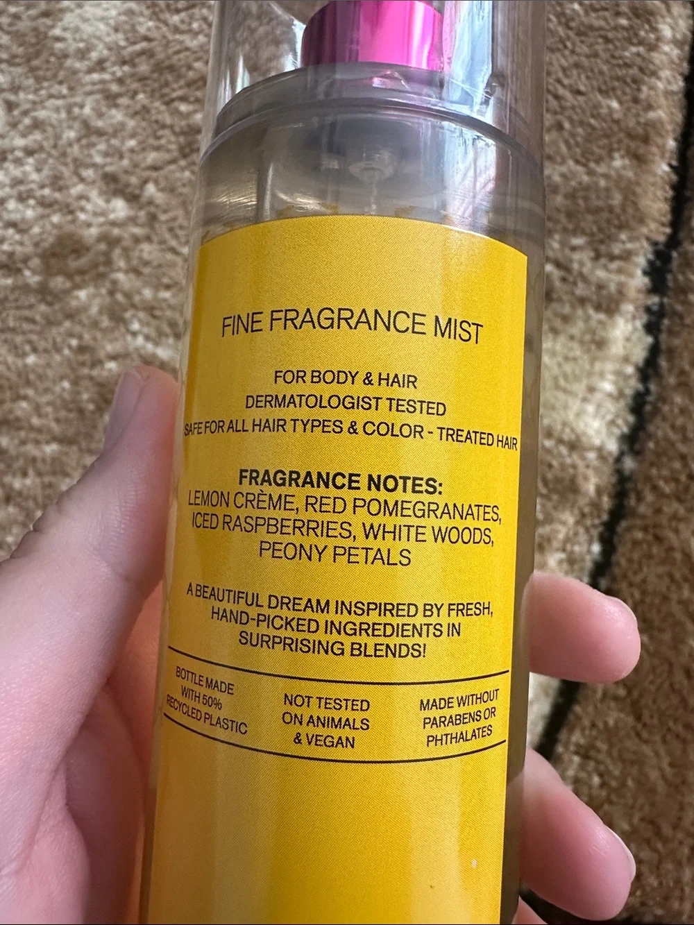 Lemon Pomegranate Cream Fine Fragrance Mist